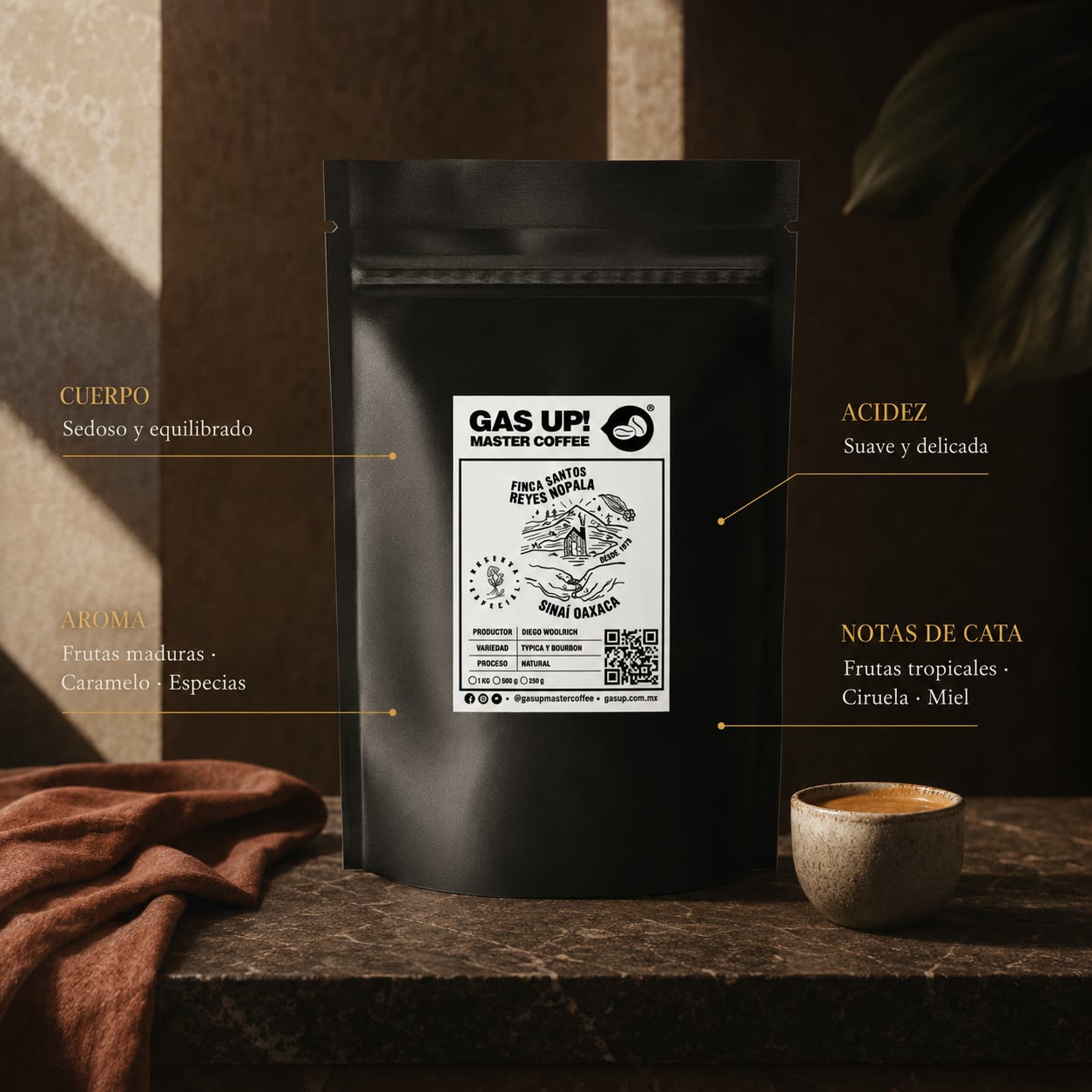 Café de Oaxaca – Finca Sinaí, Proceso Honey 3 noches | Sabor Dulce y Ácido, Edición Especial