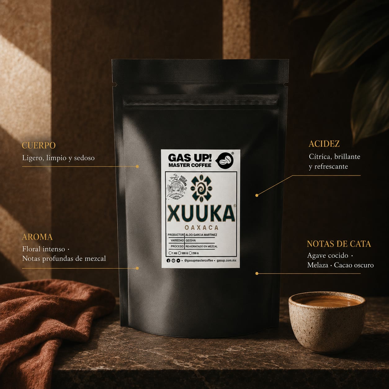 CAFÉ EDICIÓN ESPECIAL - GEISHA EXPERIMENTAL CON MEZCAL | PROCESO NATURAL