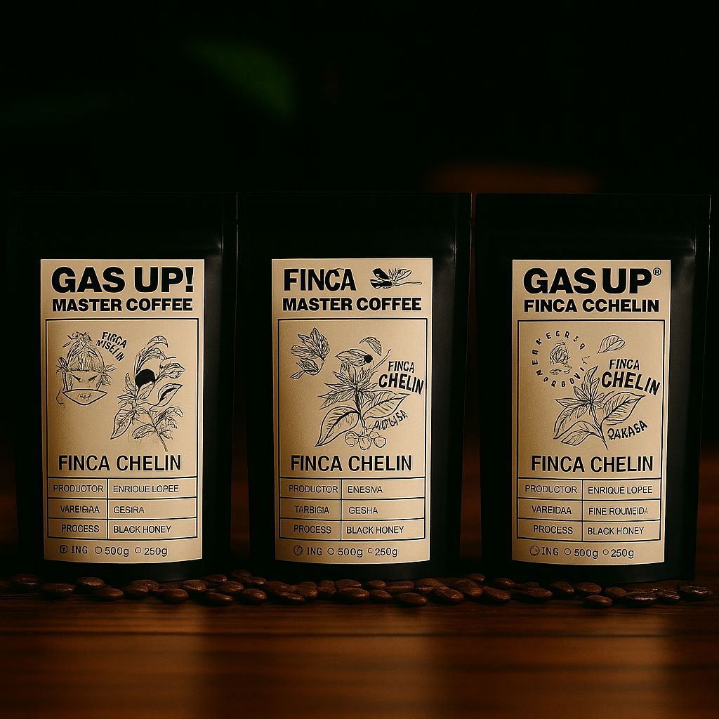 Imagen del Pack Rarezas Mexicanas de Finca Chelín. Incluye Geisha Black Honey, Chelín Geisha y Pink Bourbon. Una selección de cafés exóticos, buscados y únicos del café de especialidad mexicano.